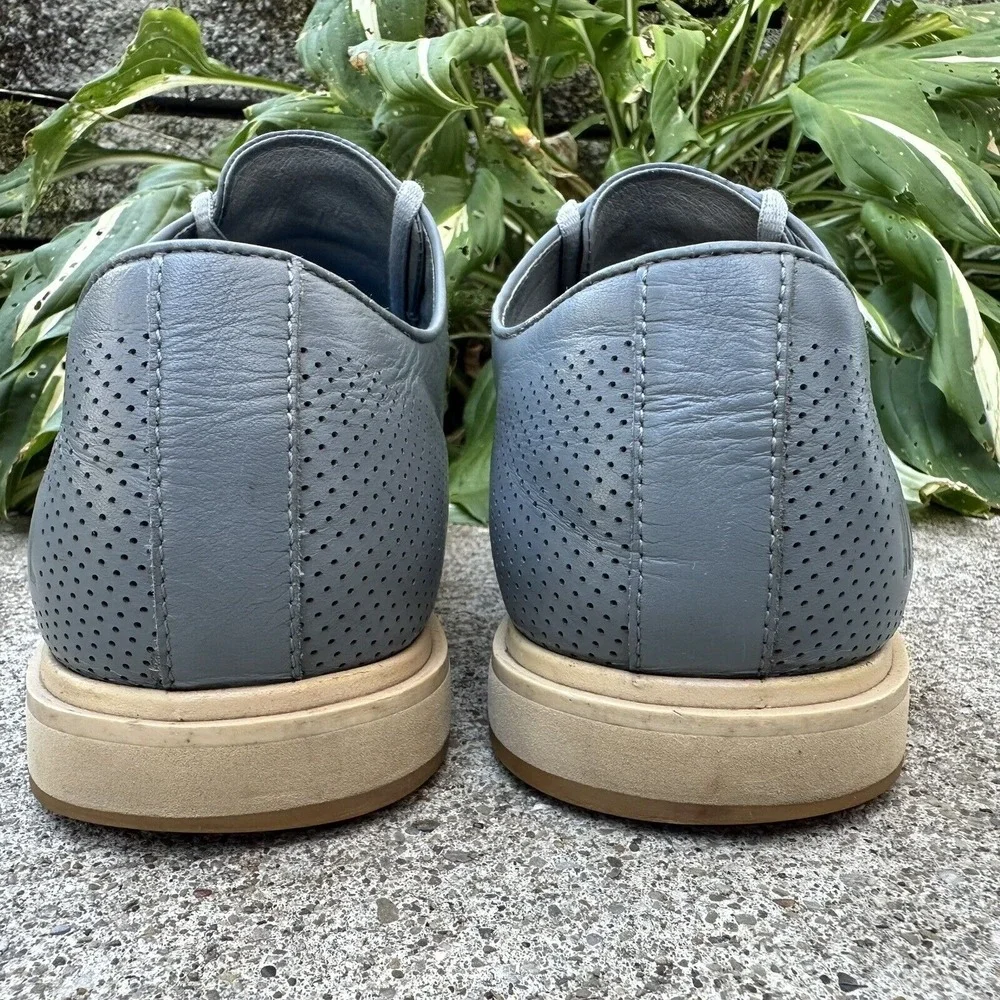Light Blue Perforated Men's Casual Shoe -